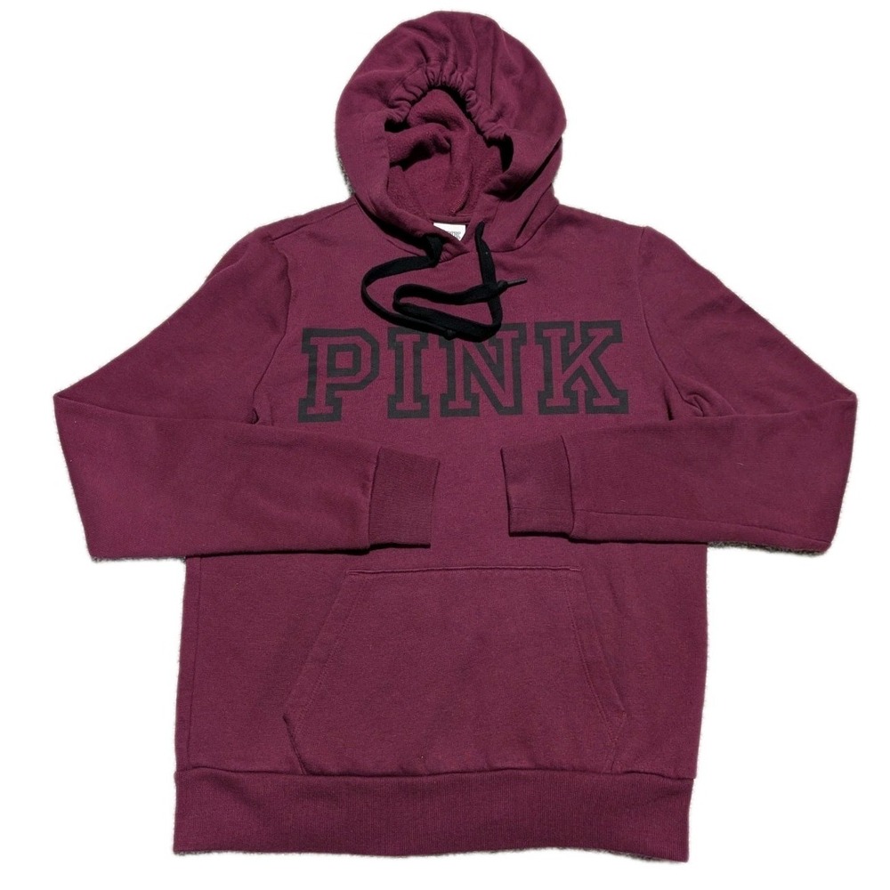 PINK Victoria's Secret | Women's XS Small Maroon Logo Pullover Hoodie